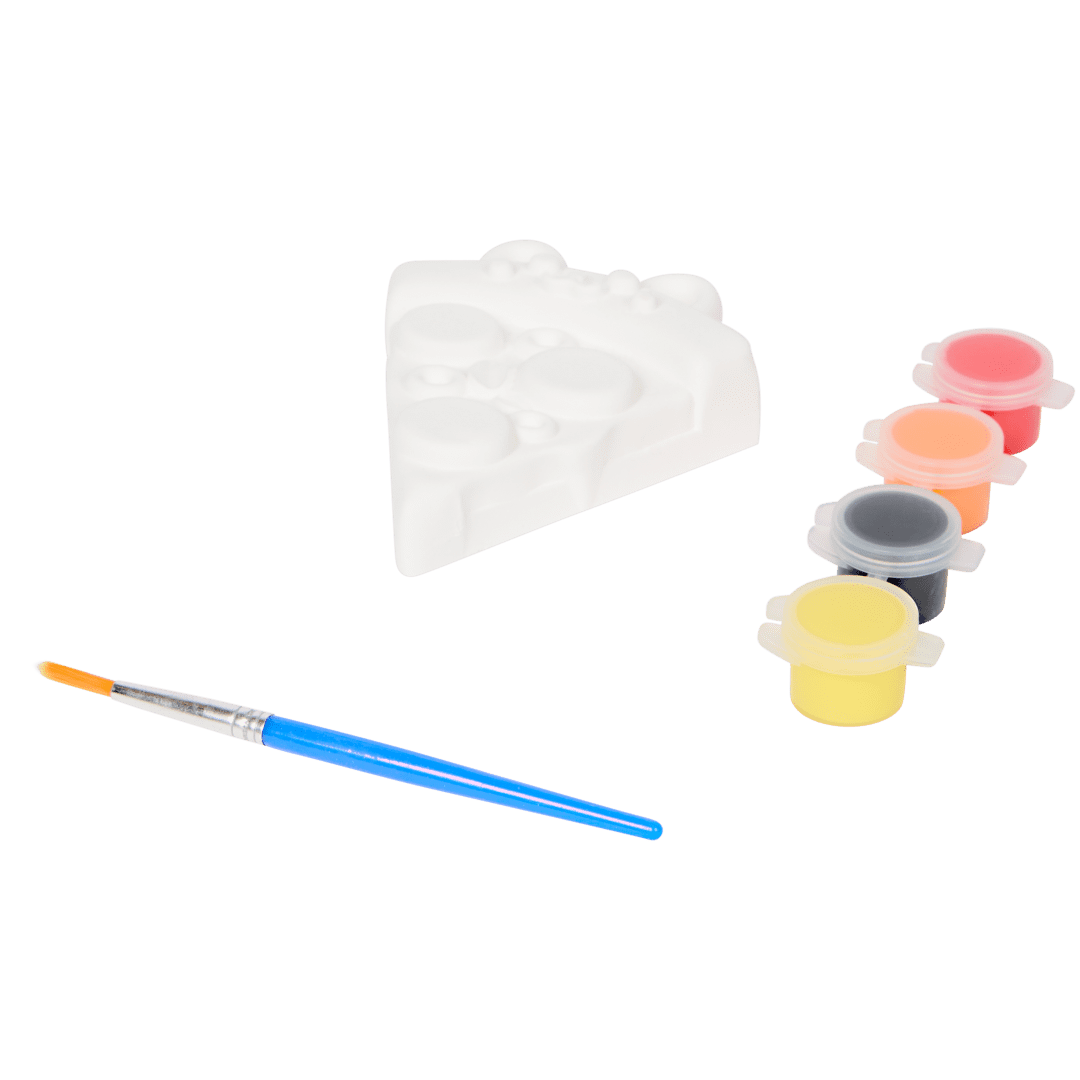 Conjunto de pintura com figura de gesso