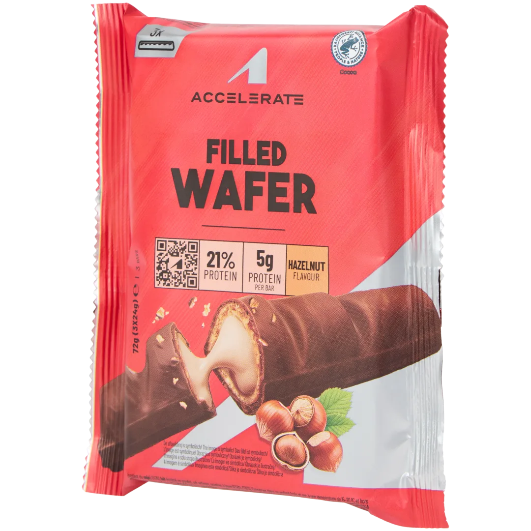 Wafer proteici Accelerate Nocciola