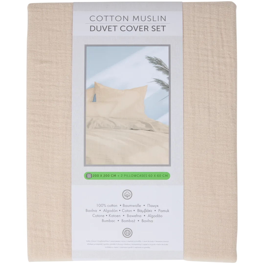 Housse de couette en mousseline