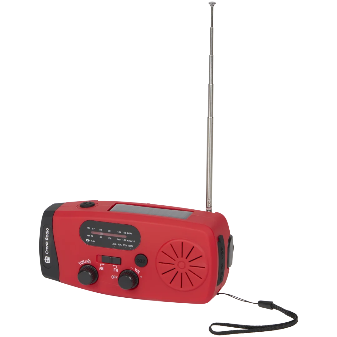 Radio di emergenza 4 in 1 con torcia e power bank