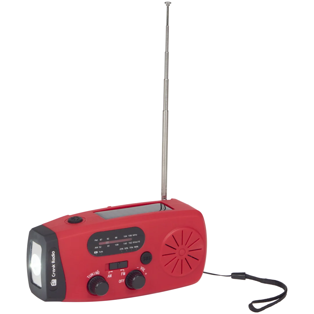 Radio di emergenza 4 in 1 con torcia e power bank