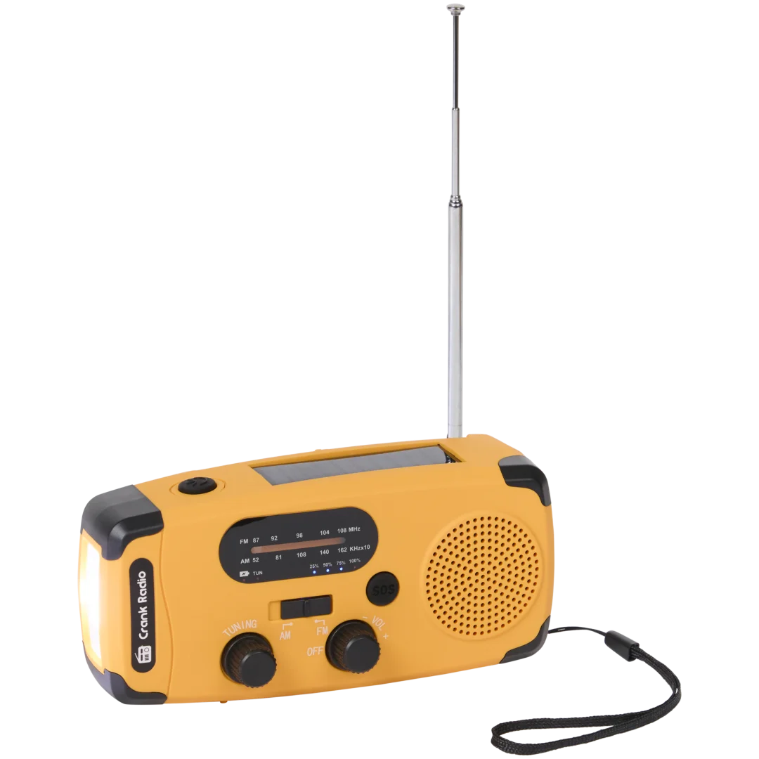 4-in-1 Notfunkgerät mit Taschenlampe und Powerbank 2