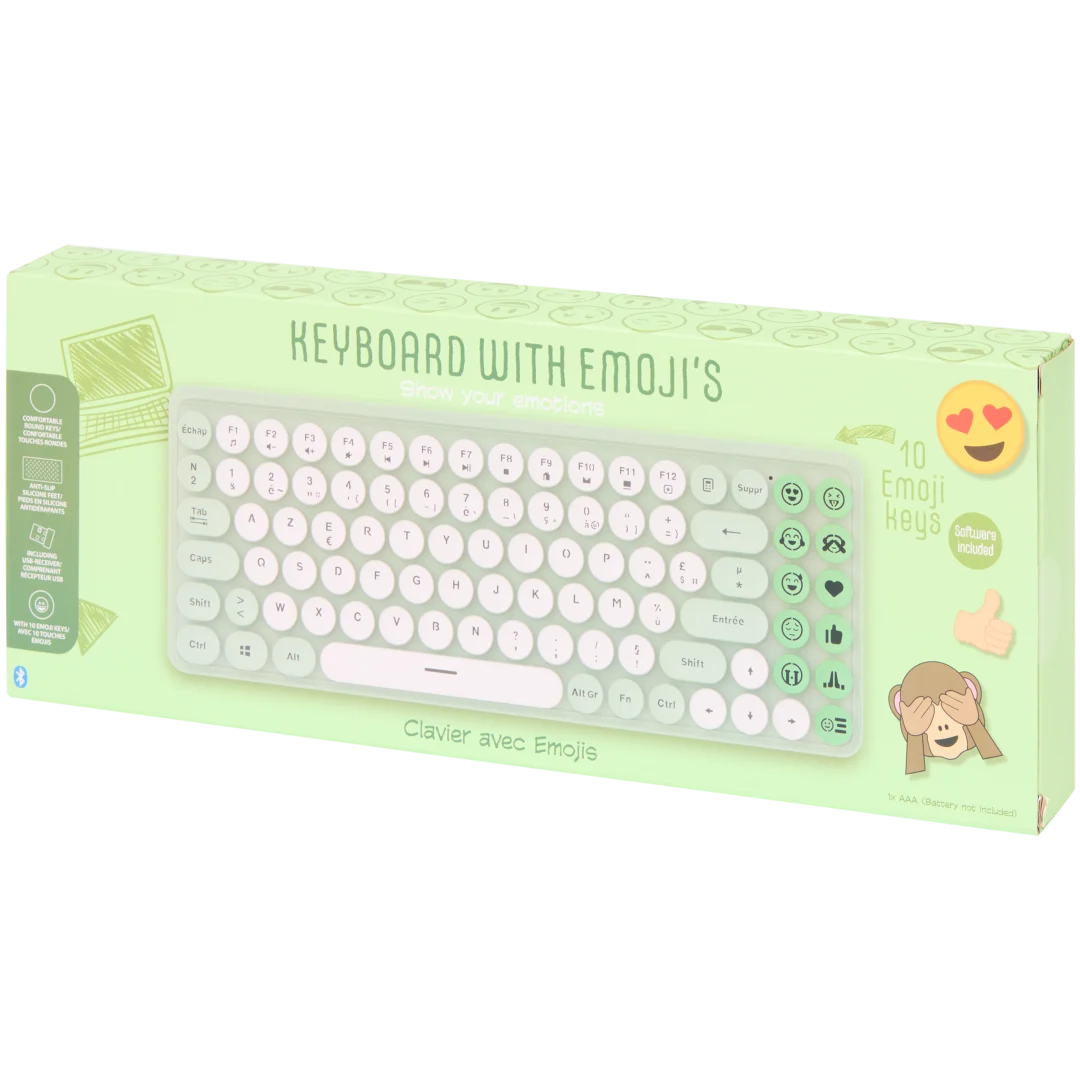 Sologic draadloos AZERTY toetsenbord met emoji's 4