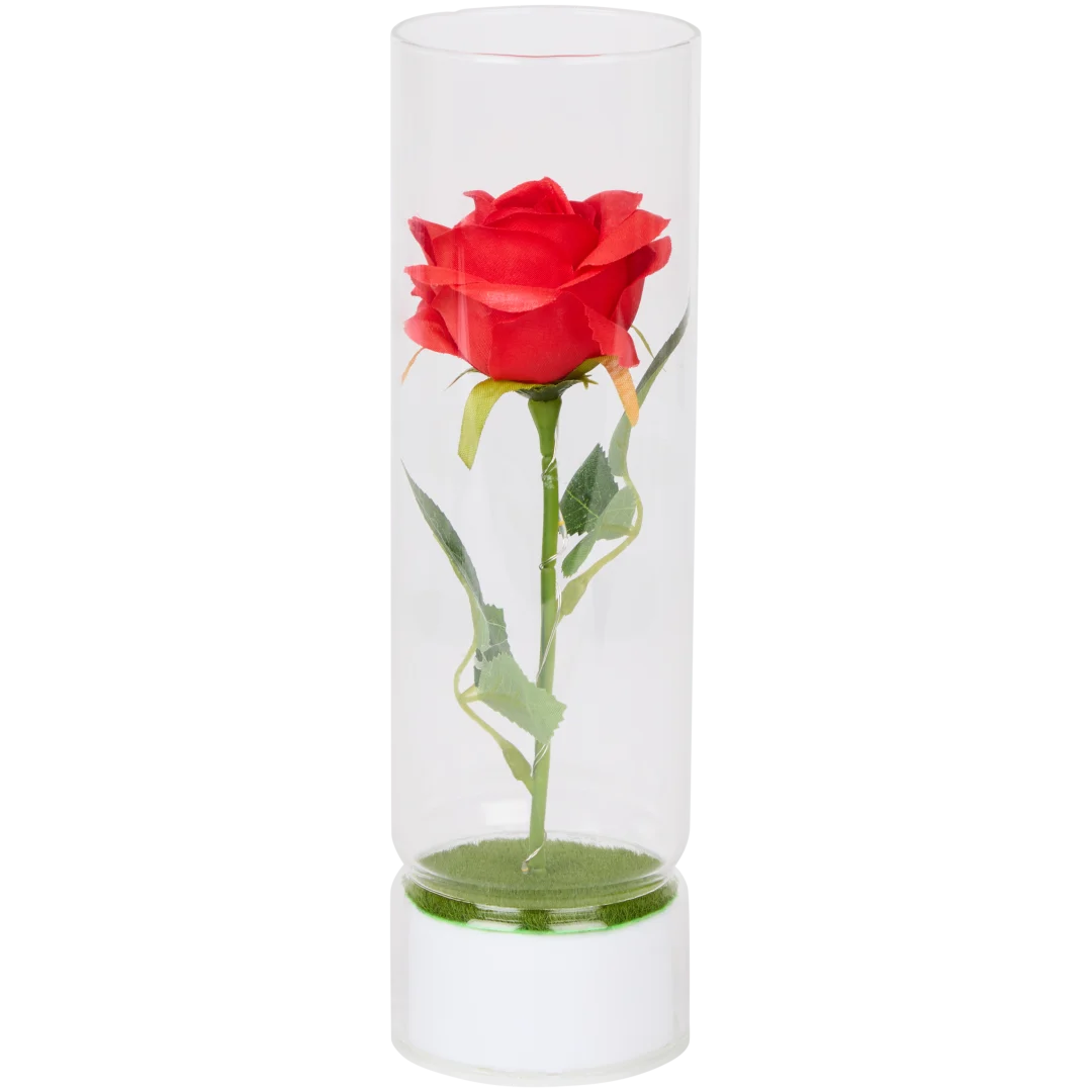 Flores con LED en vaso 4