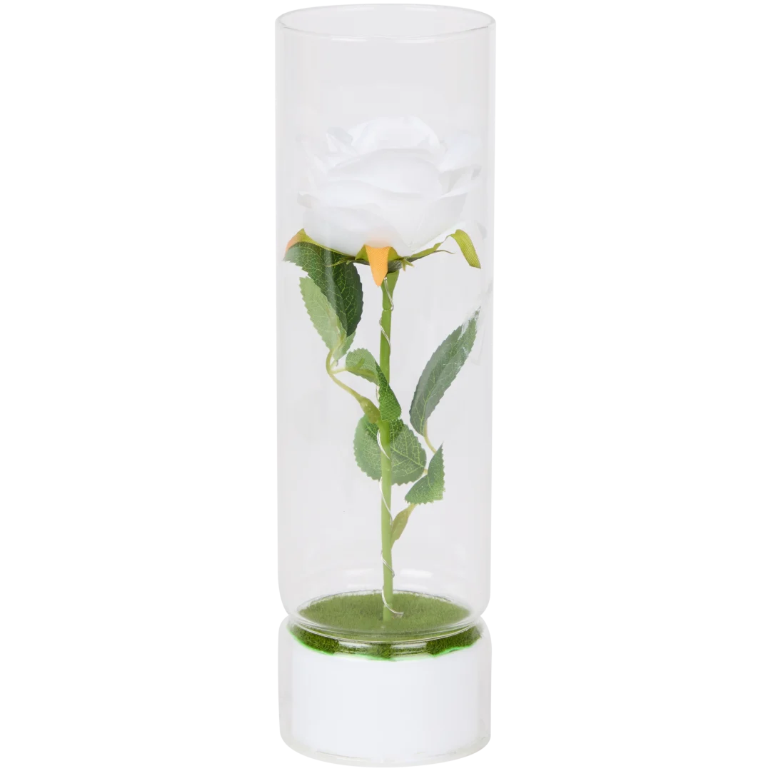 Flores con LED en vaso 5