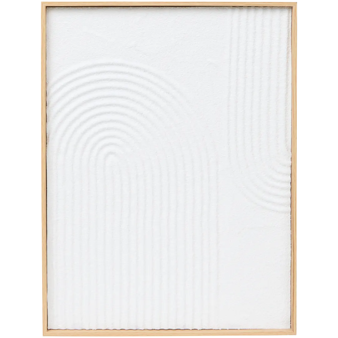 Painel de parede decorativo com relevo
