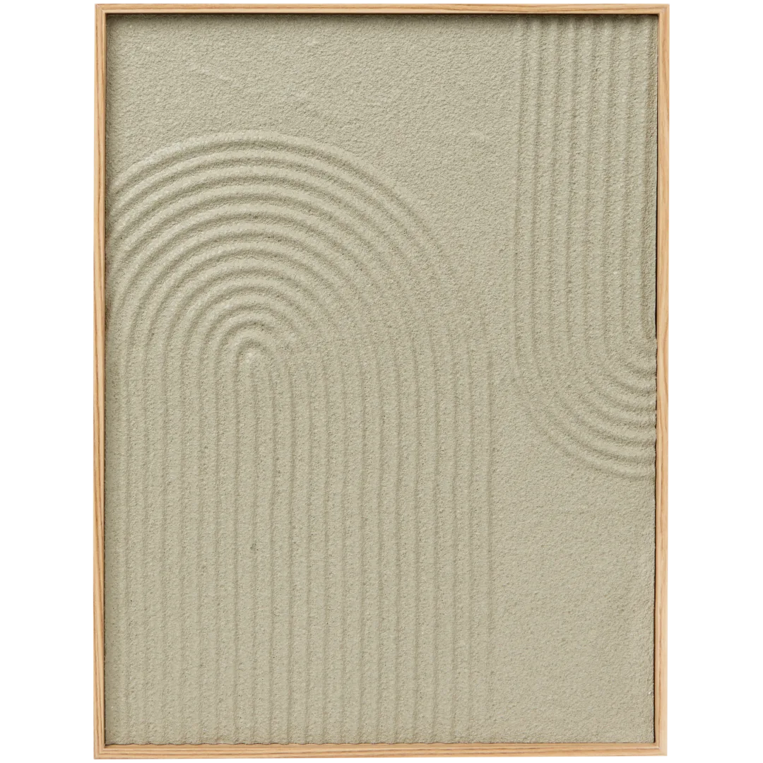 Painel de parede decorativo com relevo