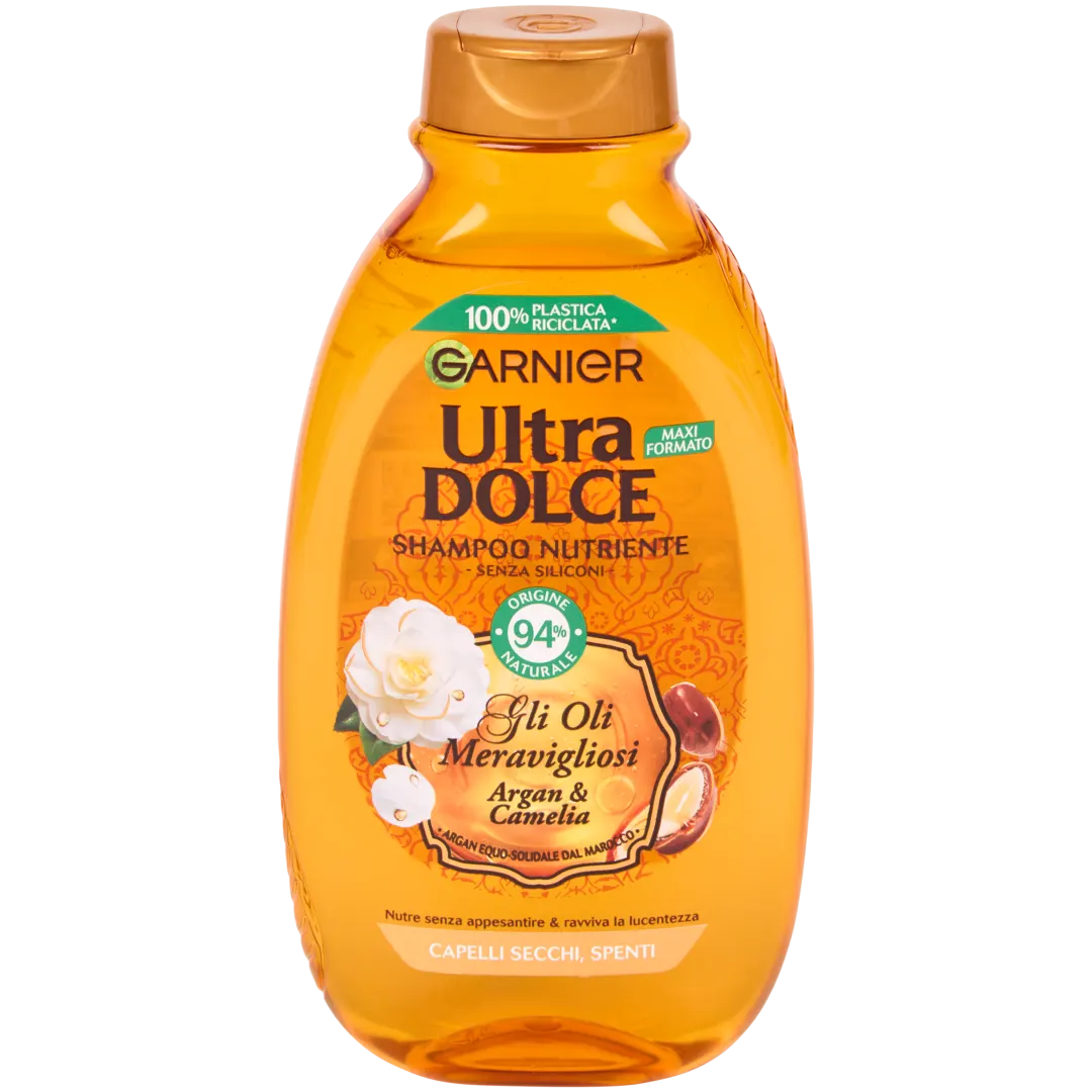 Shampoo Garnier Ultra Dolce Argan & Camelia 1