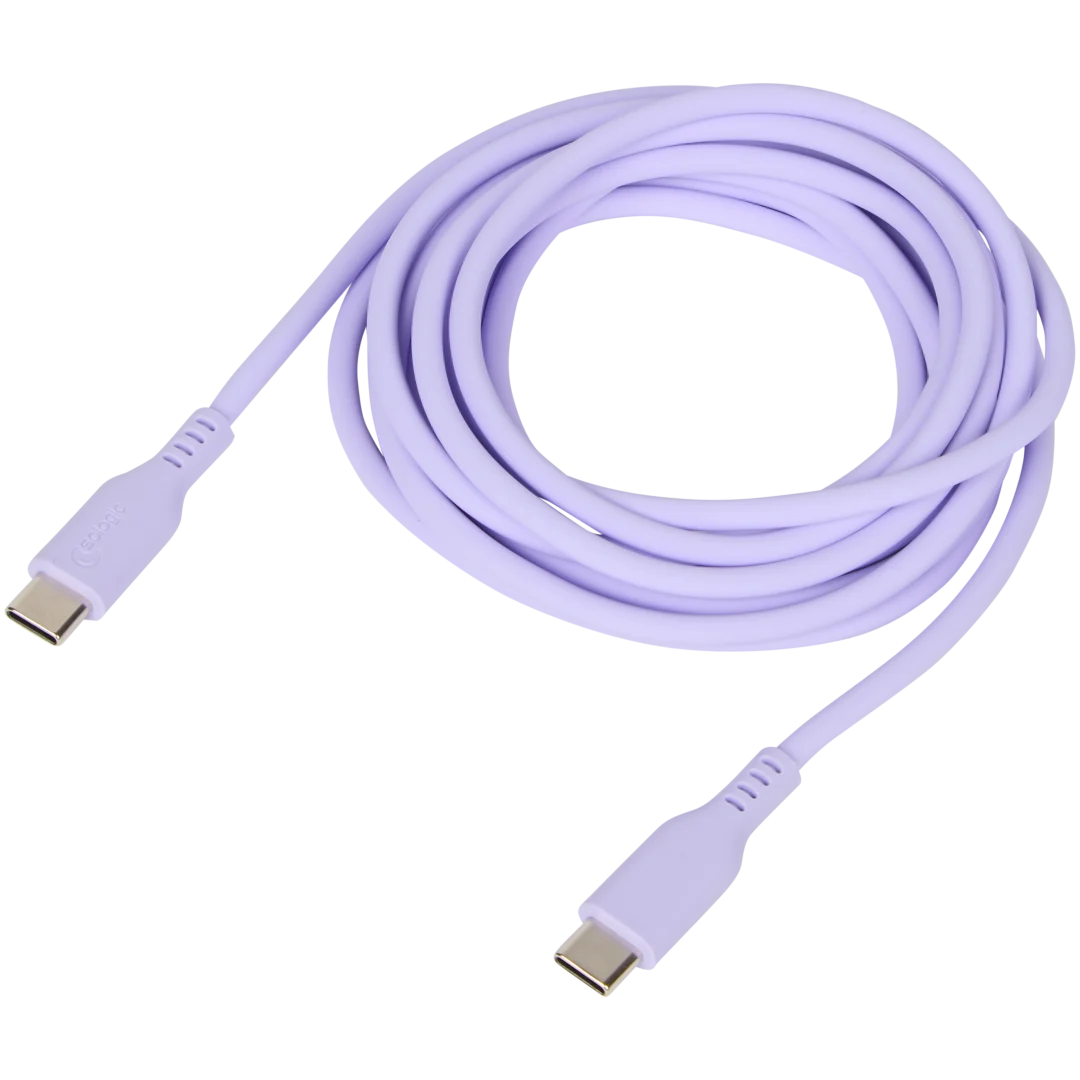 Sologic siliconen laad- en datakabel USB-C naar USB-C