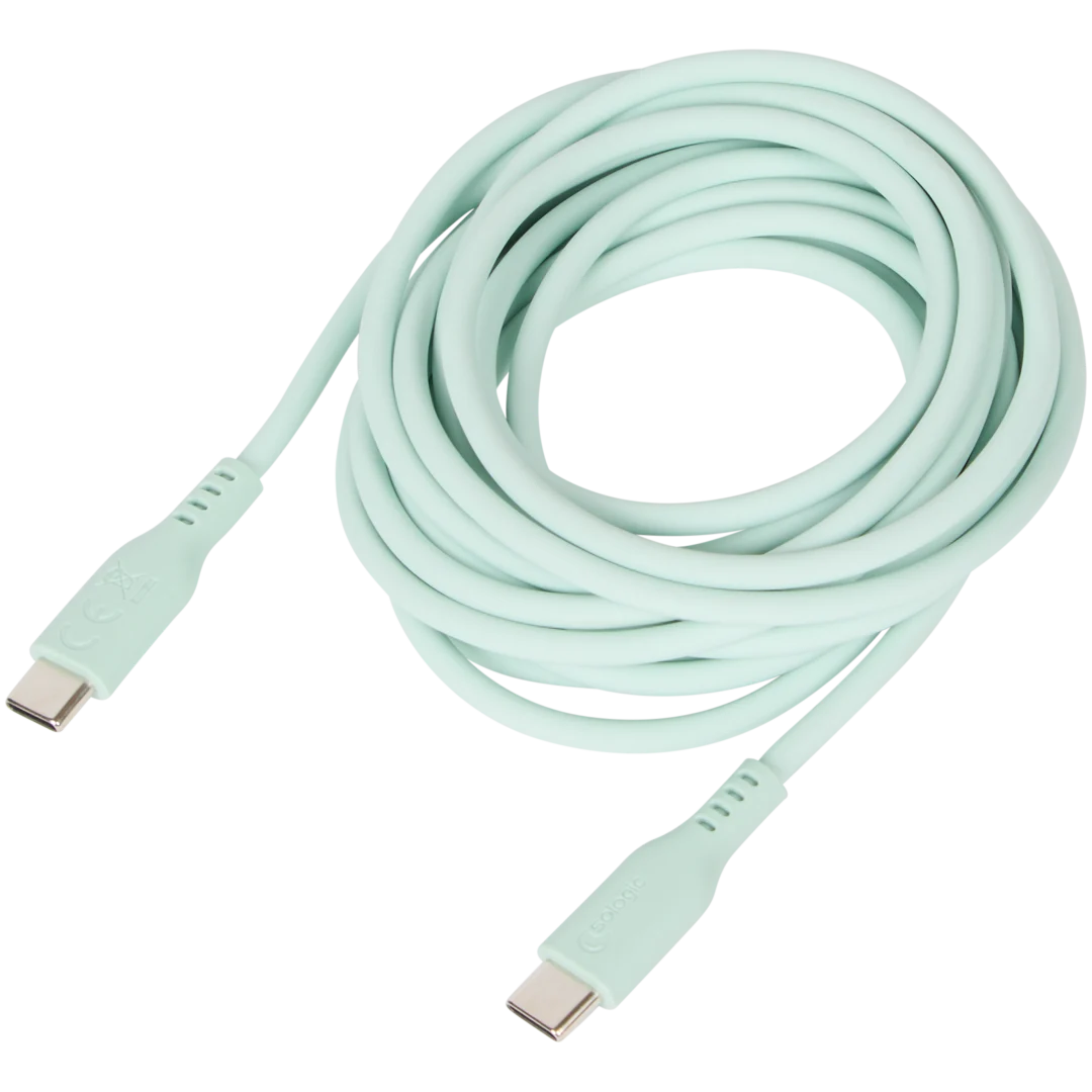 Sologic siliconen laad- en datakabel USB-C naar USB-C