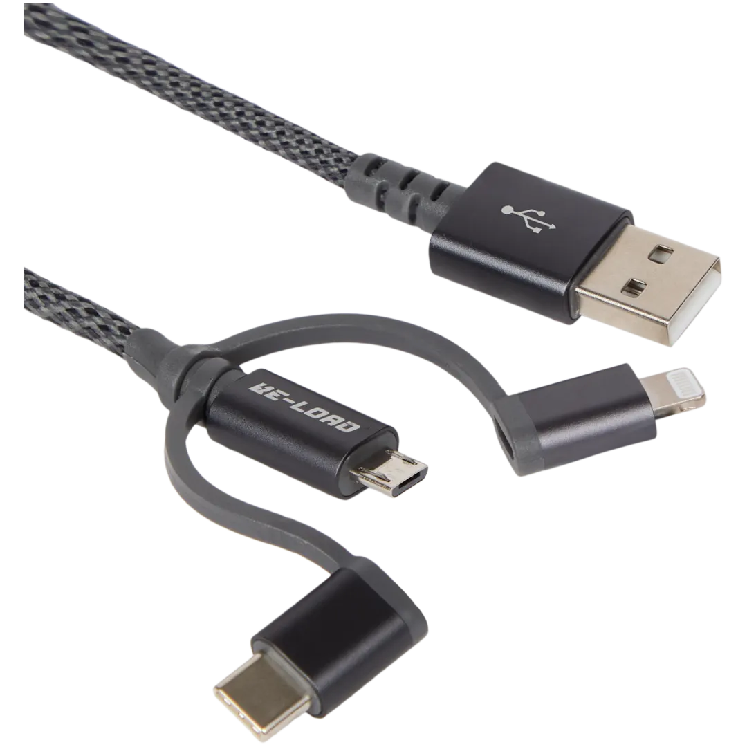 Re-load 3-in-1 laad- en datakabel