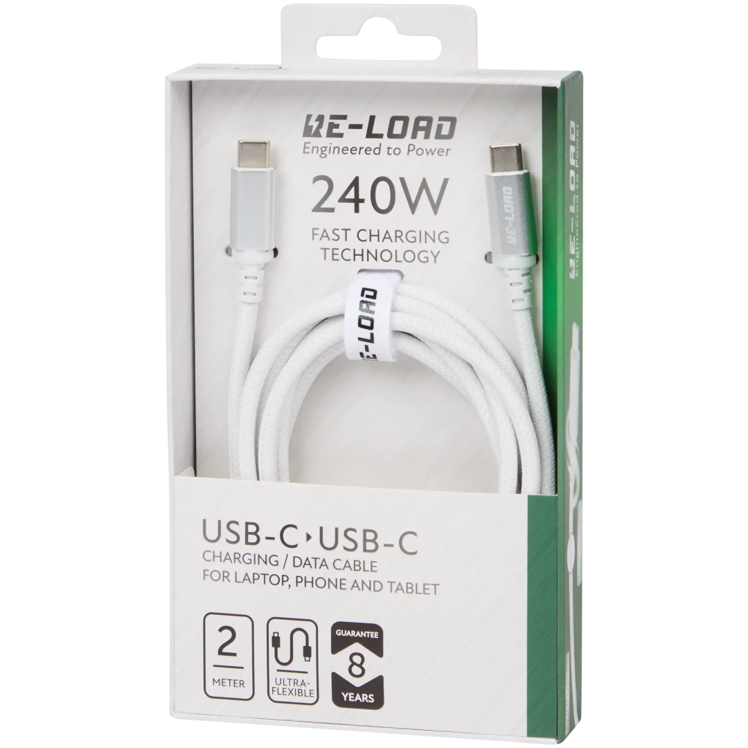 Câble de charge et de transfert Re-load USB-C à USB-C 4