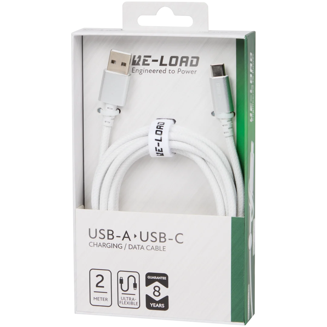 Re-load laad- en datakabel USB-A naar USB-C