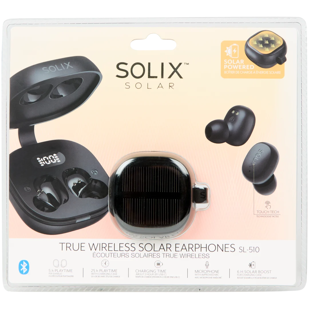 Căști in-ear fără fir solare Solix 1