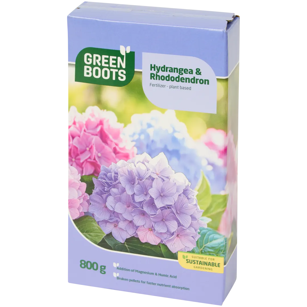 Green Boots mest Hortensia & Rhododendron 1