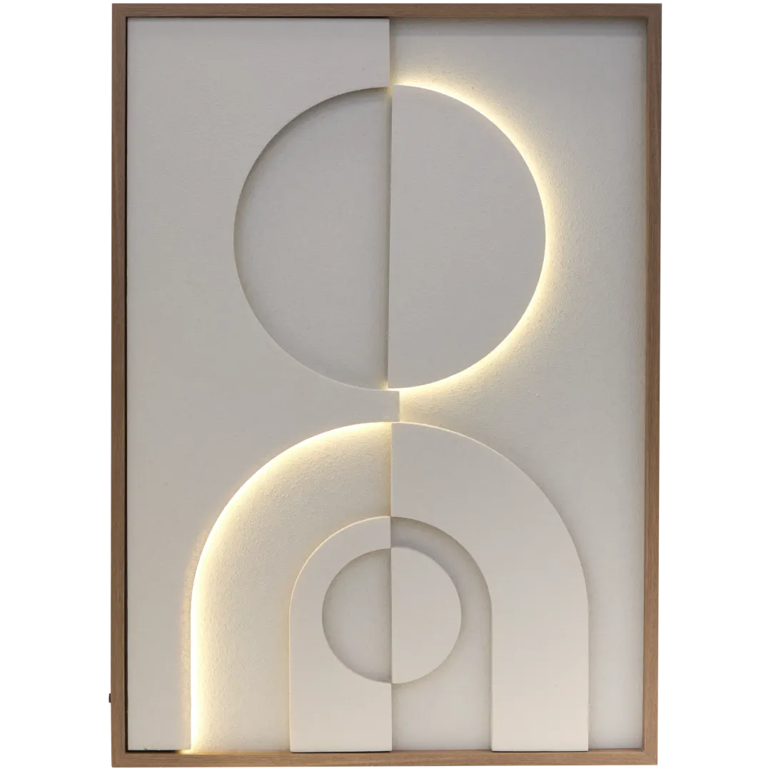 Wanddecoratie met led 1