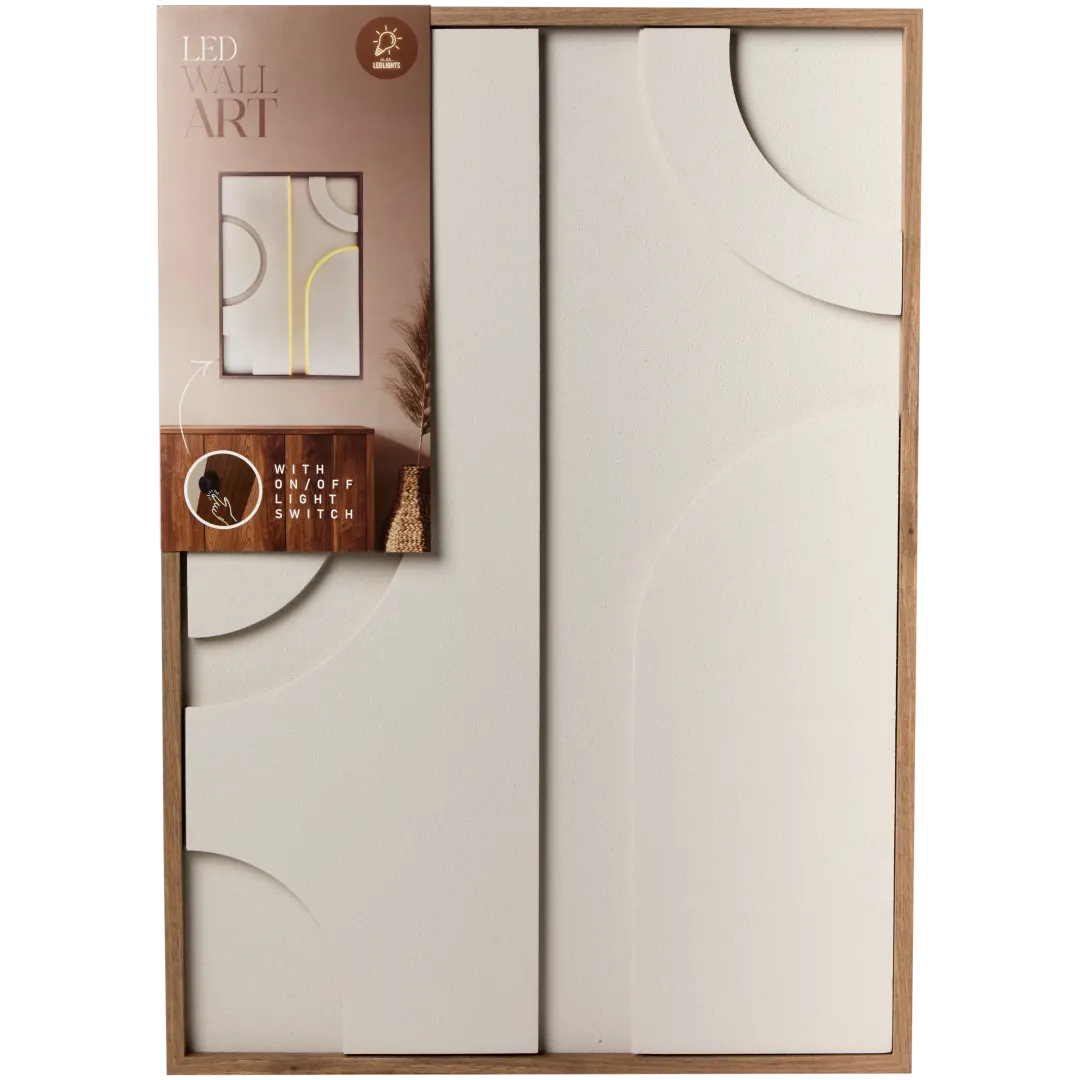 Wanddecoratie met led 6