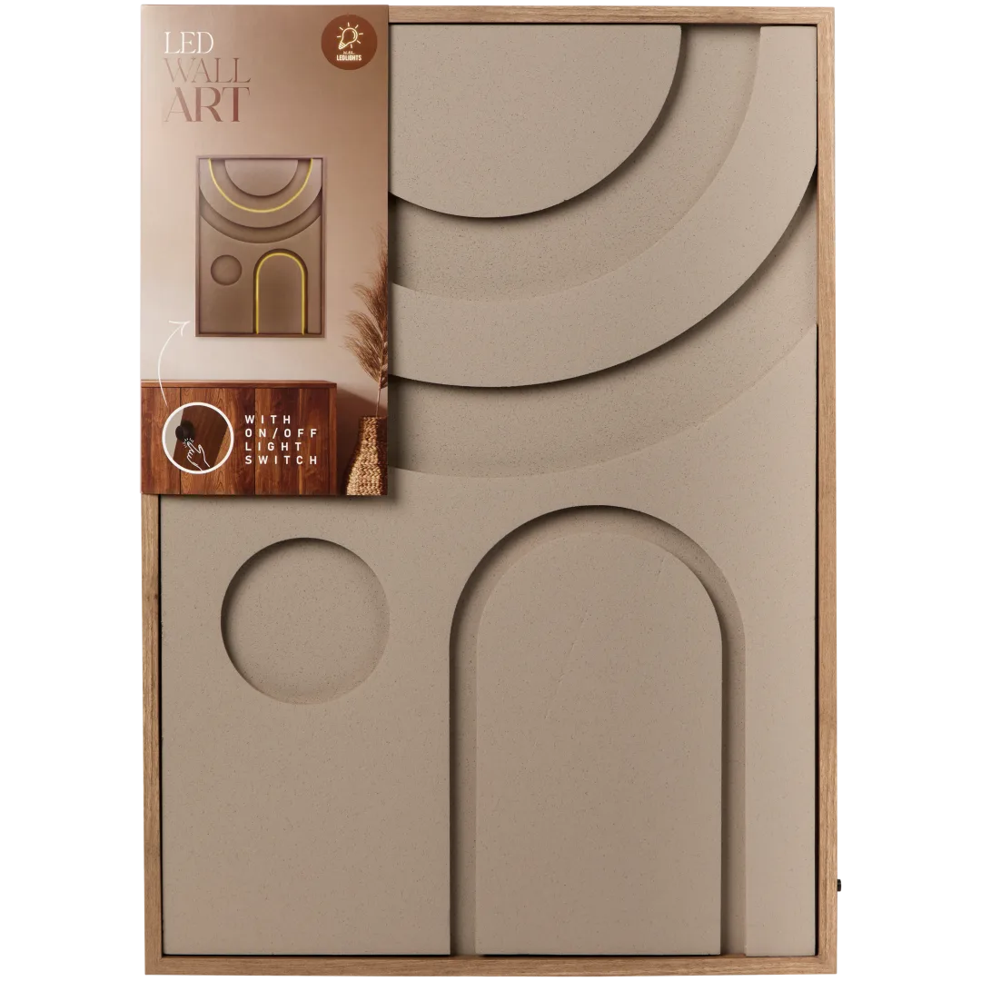 Wanddecoratie met led 4