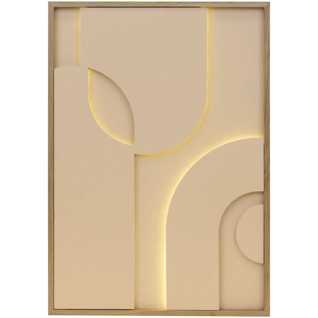 Decoração de parede com LED