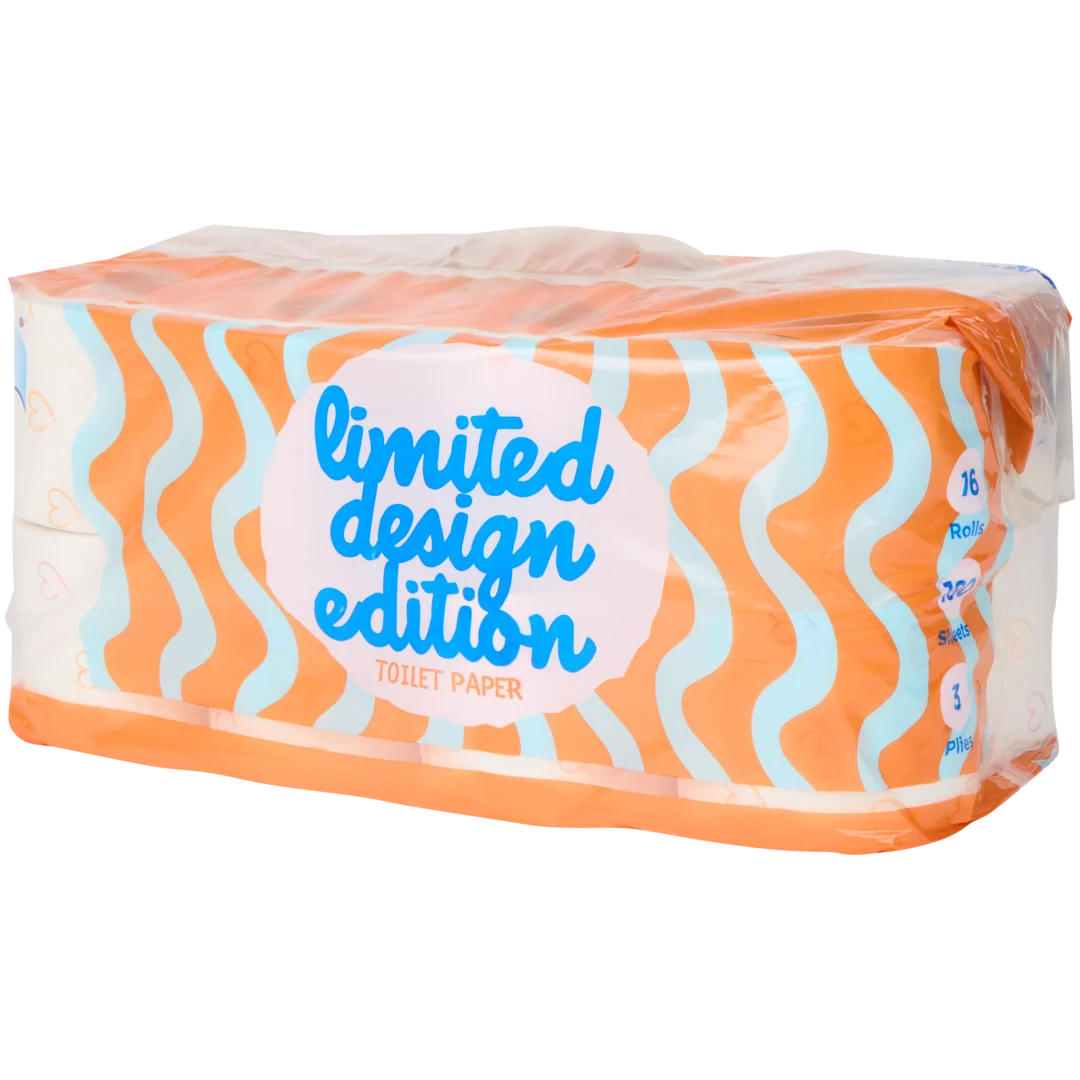 Papel higiénico con corazones Edición limitada