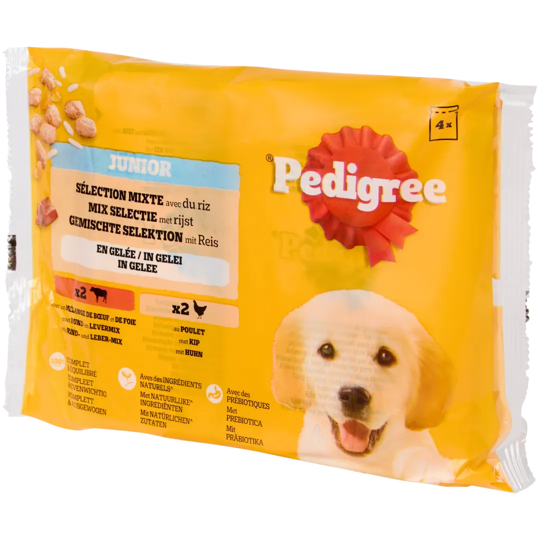 Pedigree Junior natvoer in gelei 1