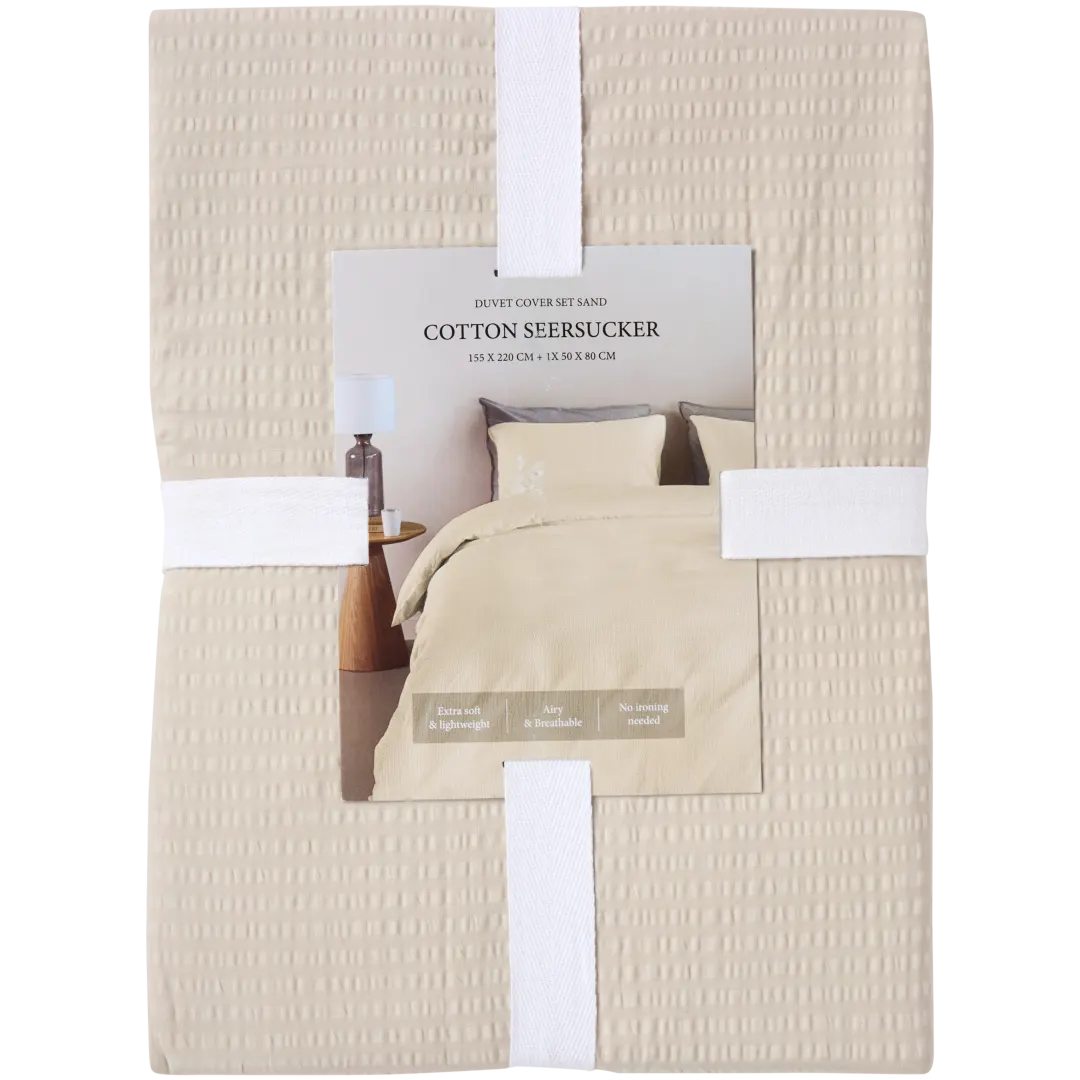 Funda de edredón de tejido seersucker 1
