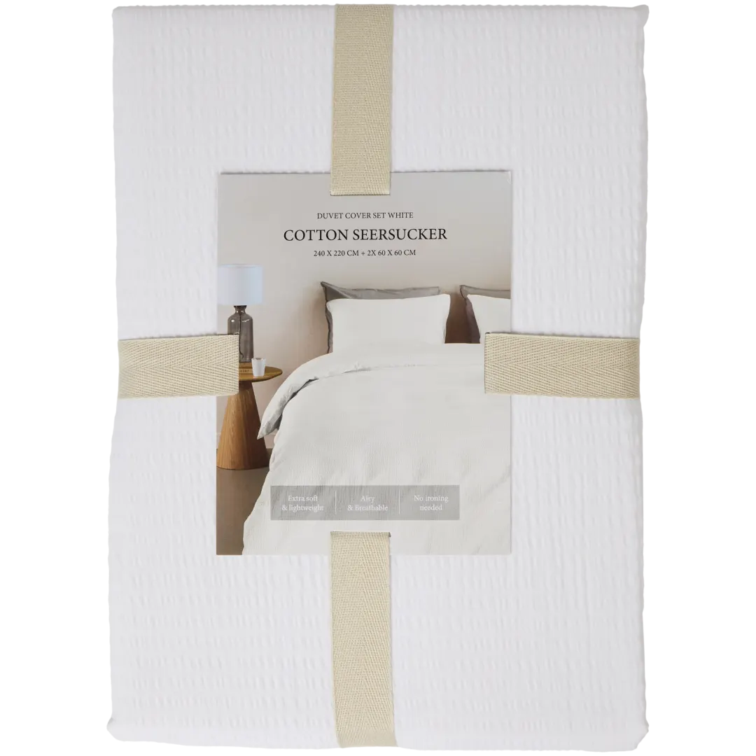 Parure de lit en seersucker 1