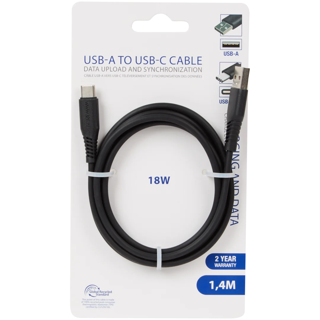 Laad- en datakabel USB-A naar USB-C 5
