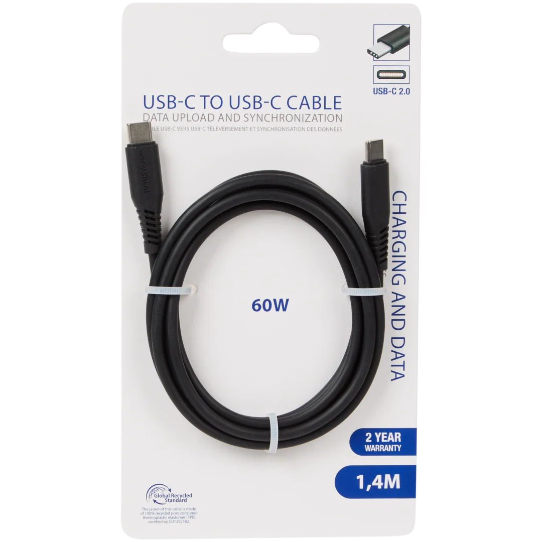 Laad- en datakabel USB-A naar USB-C 4