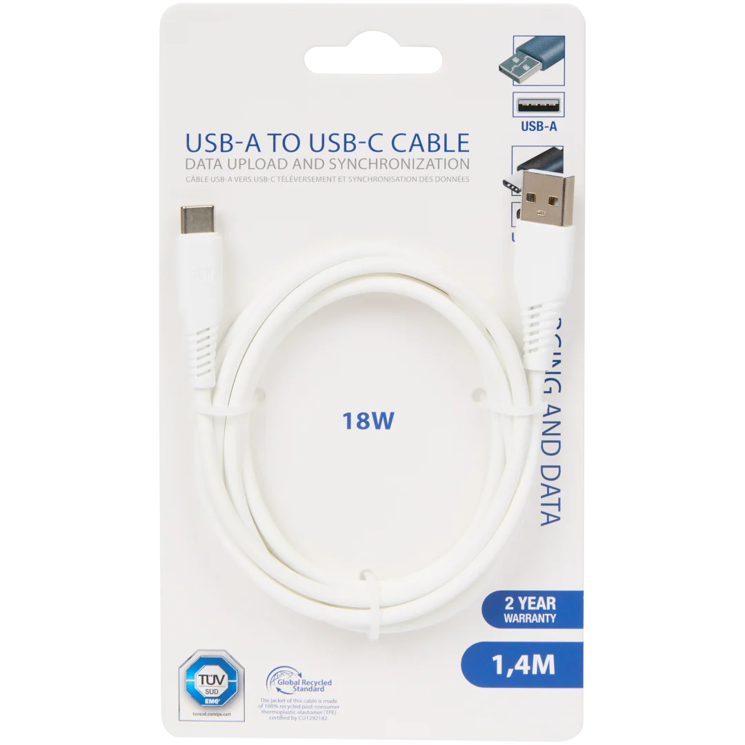 Cavo dati e di ricarica Da USB-A a USB-C