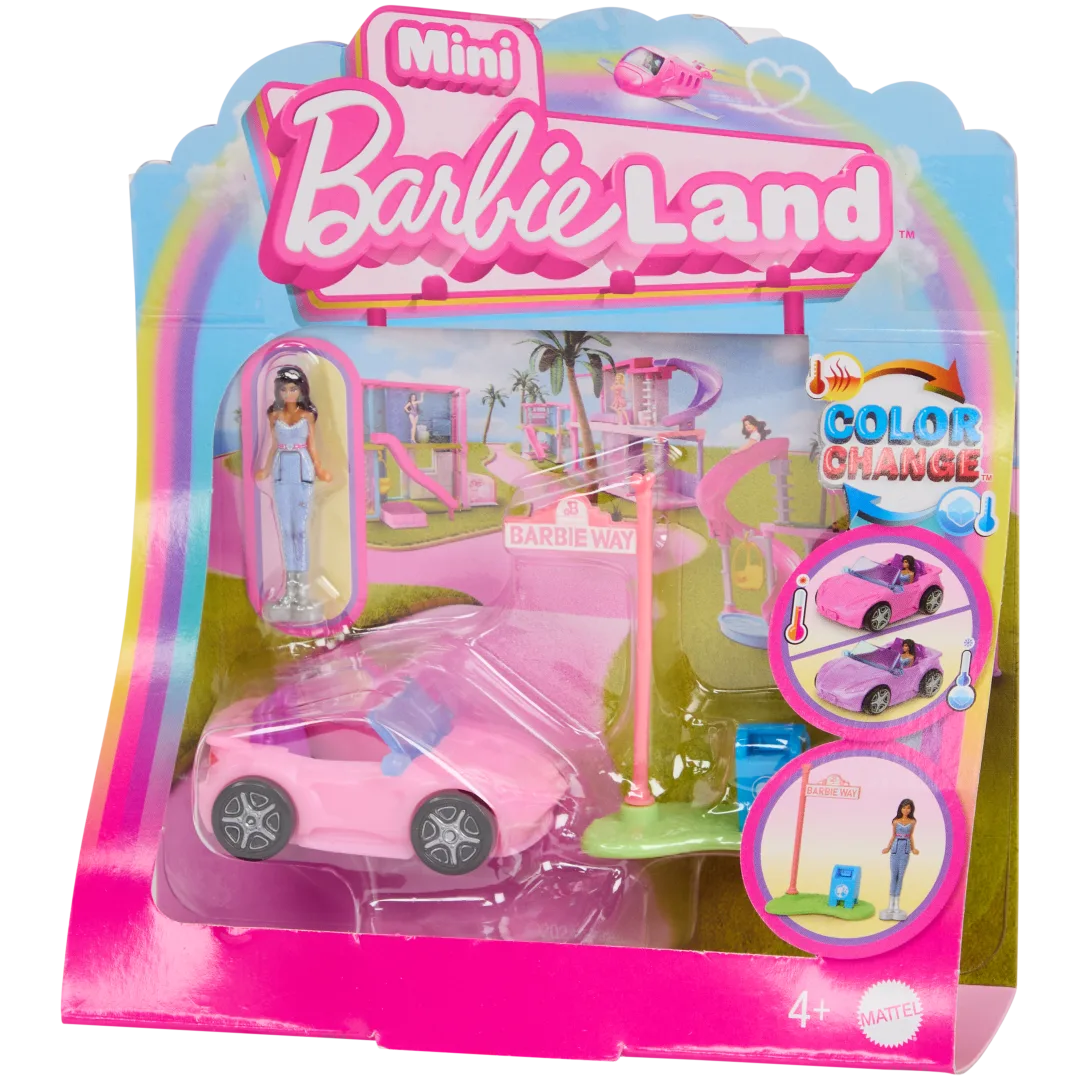 Barbie Mini Land voertuigen-set