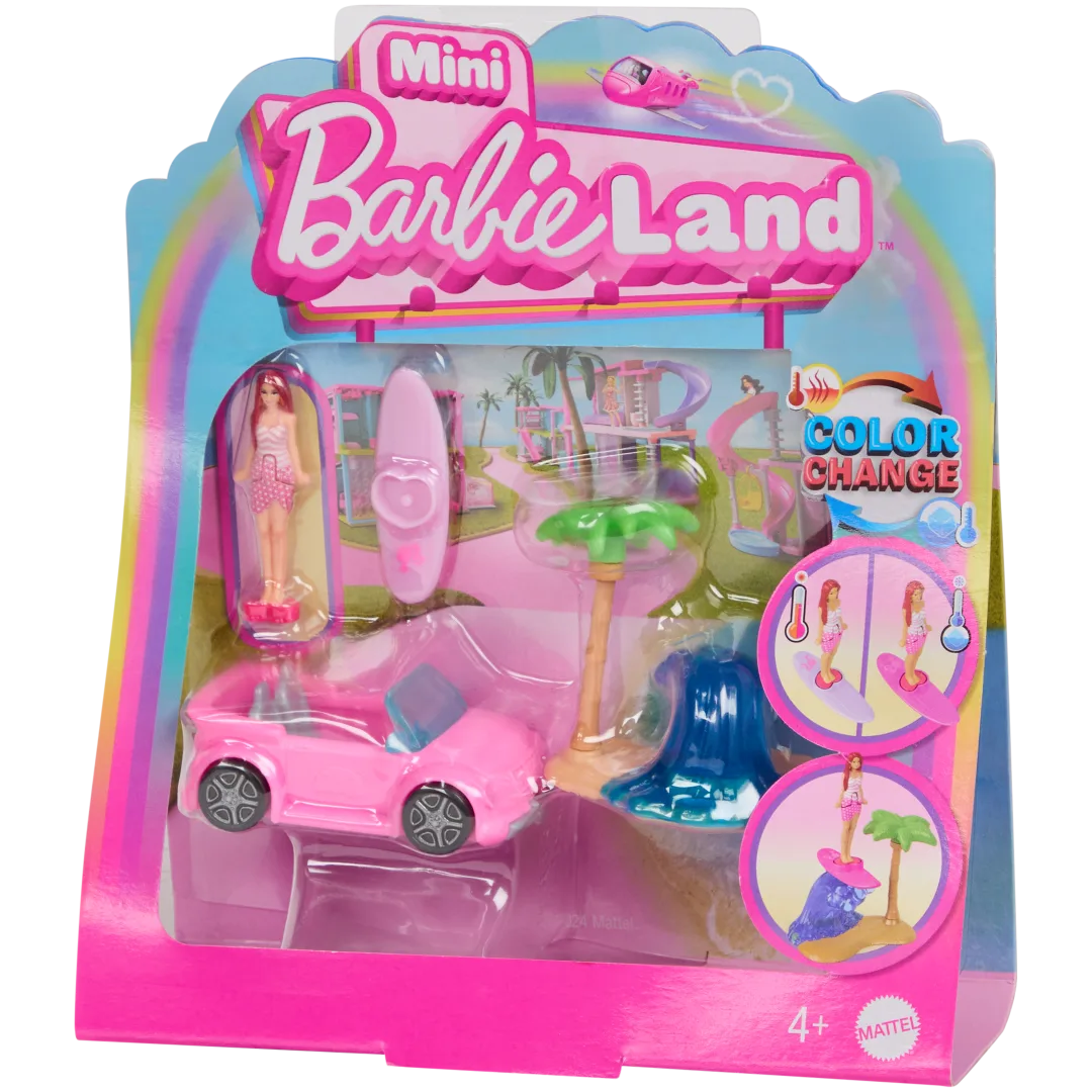 Barbie Mini Land voertuigen-set