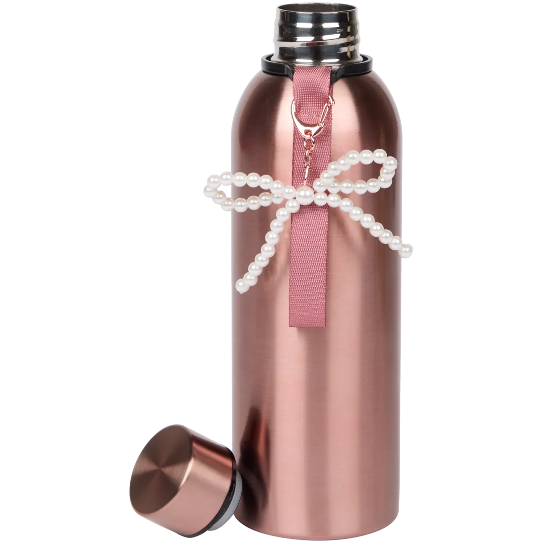 Bouteille isotherme avec nœud en perles 2