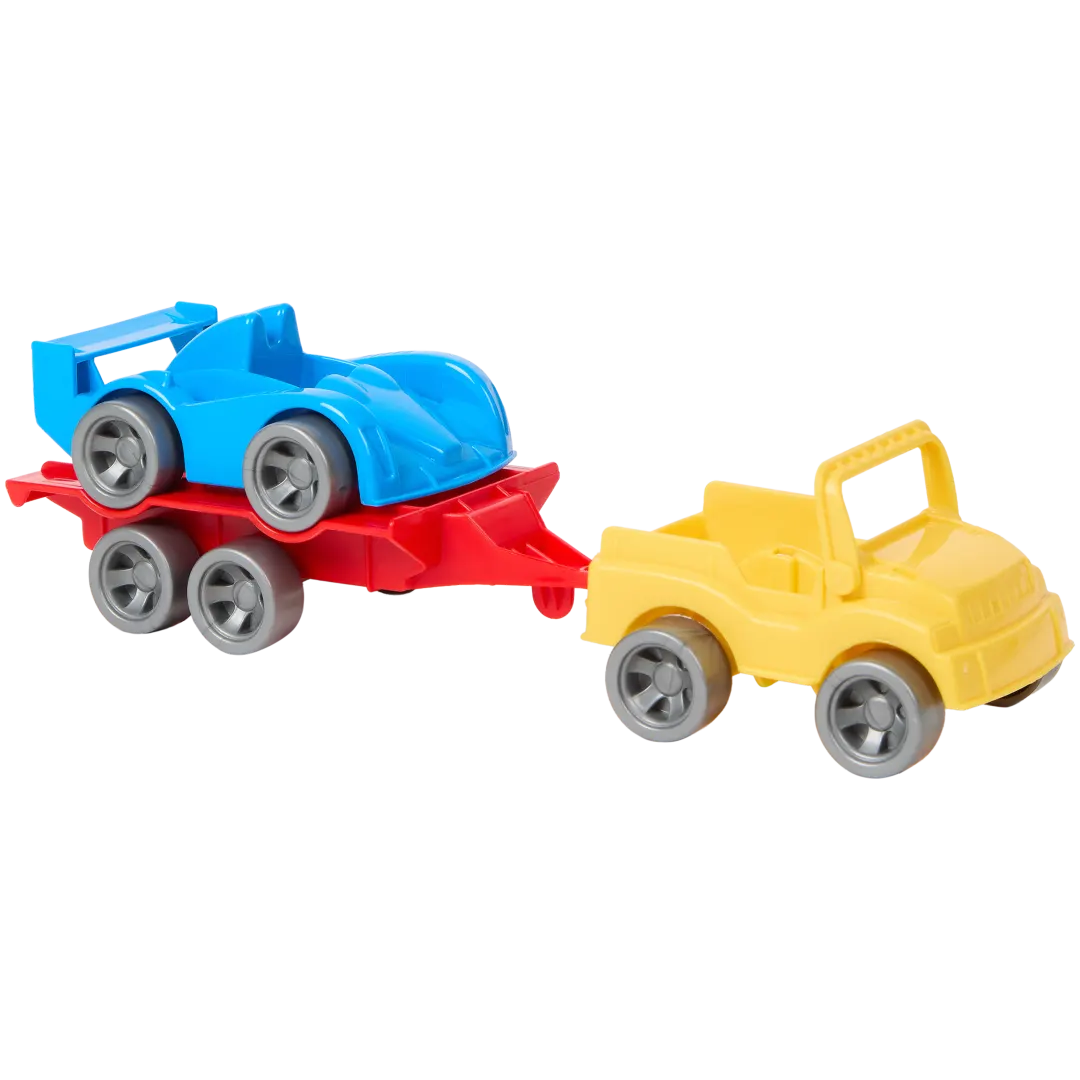 Auto giocattolo con rimorchio Wader