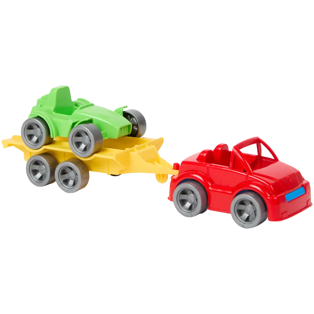 Auto giocattolo con rimorchio Wader