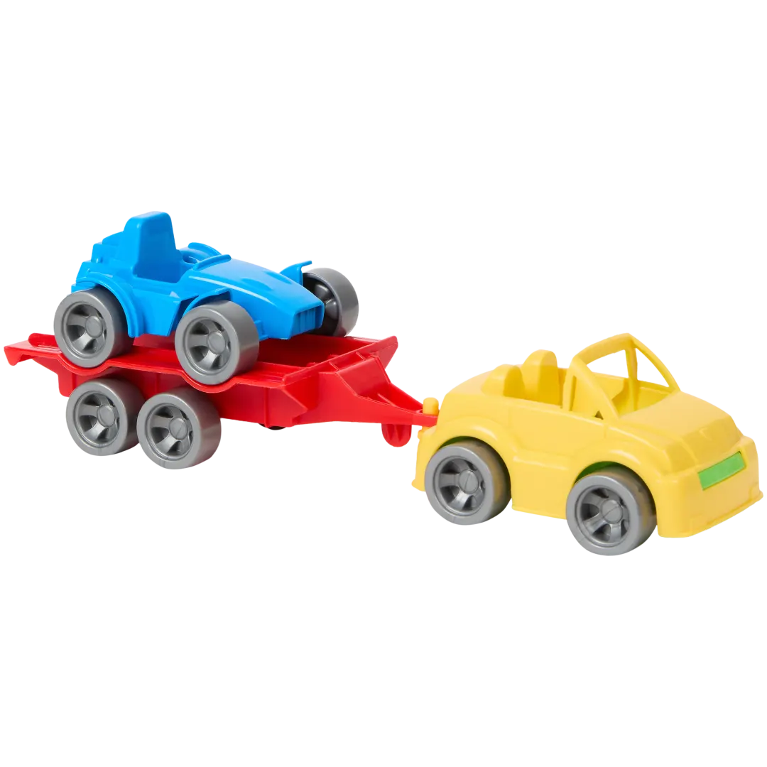 Auto giocattolo con rimorchio Wader