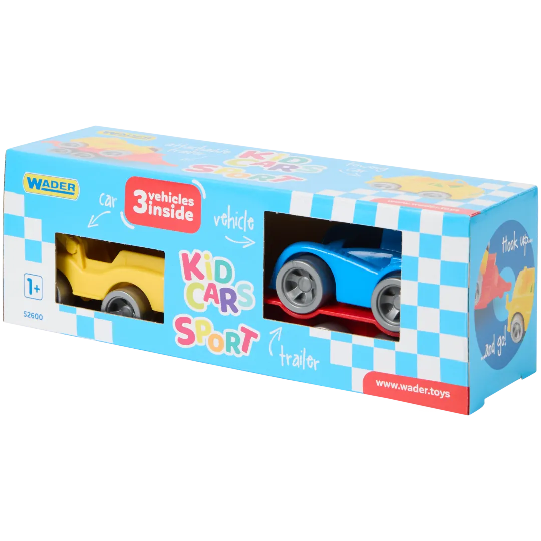 Auto giocattolo con rimorchio Wader