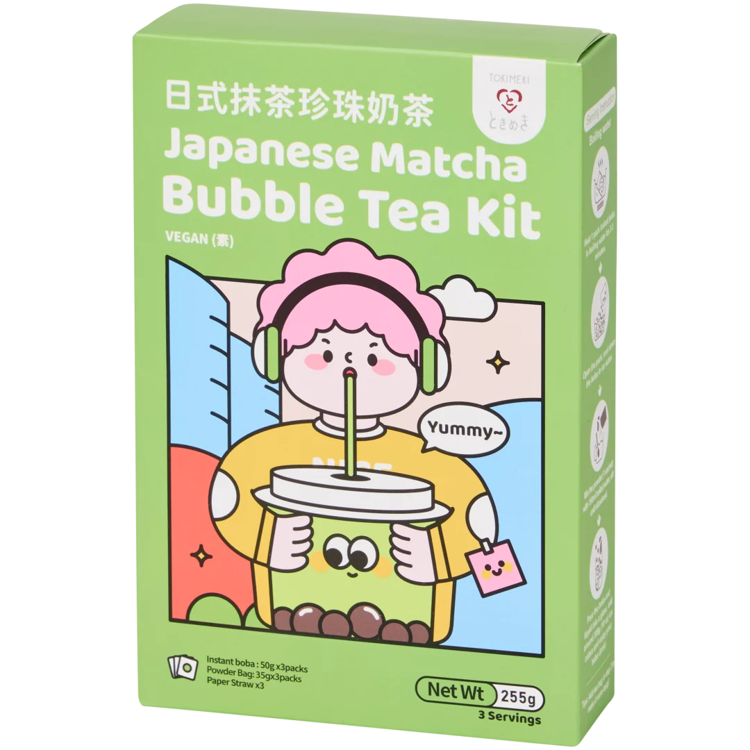 Tokimeki bubble tea kit Japanse matcha 1