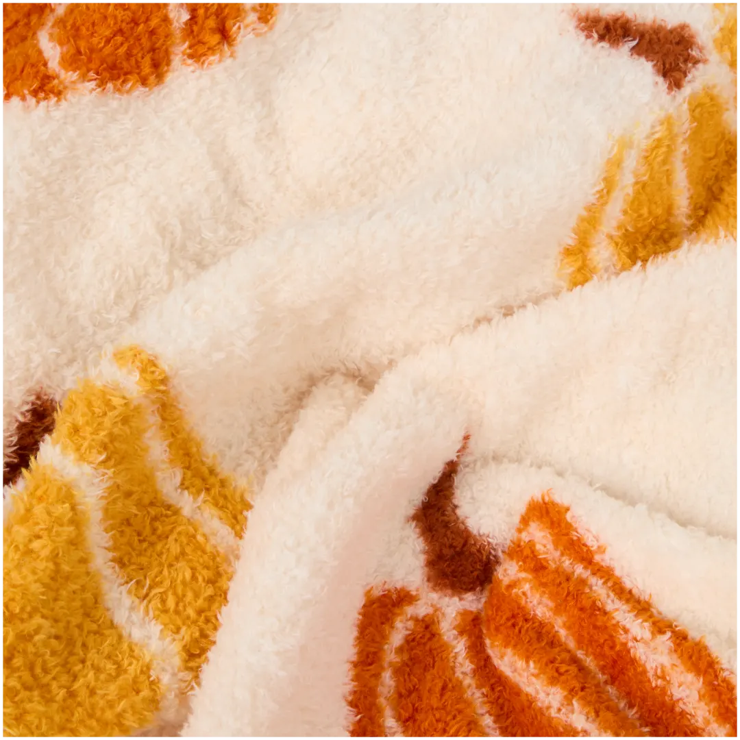 Plaid con stampa autunnale