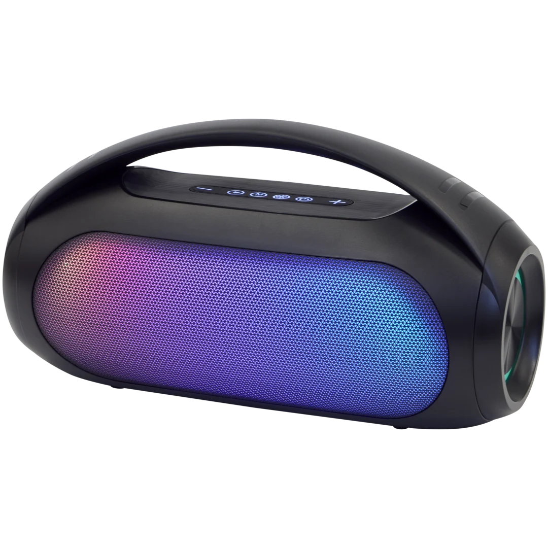 Boombox speaker met led