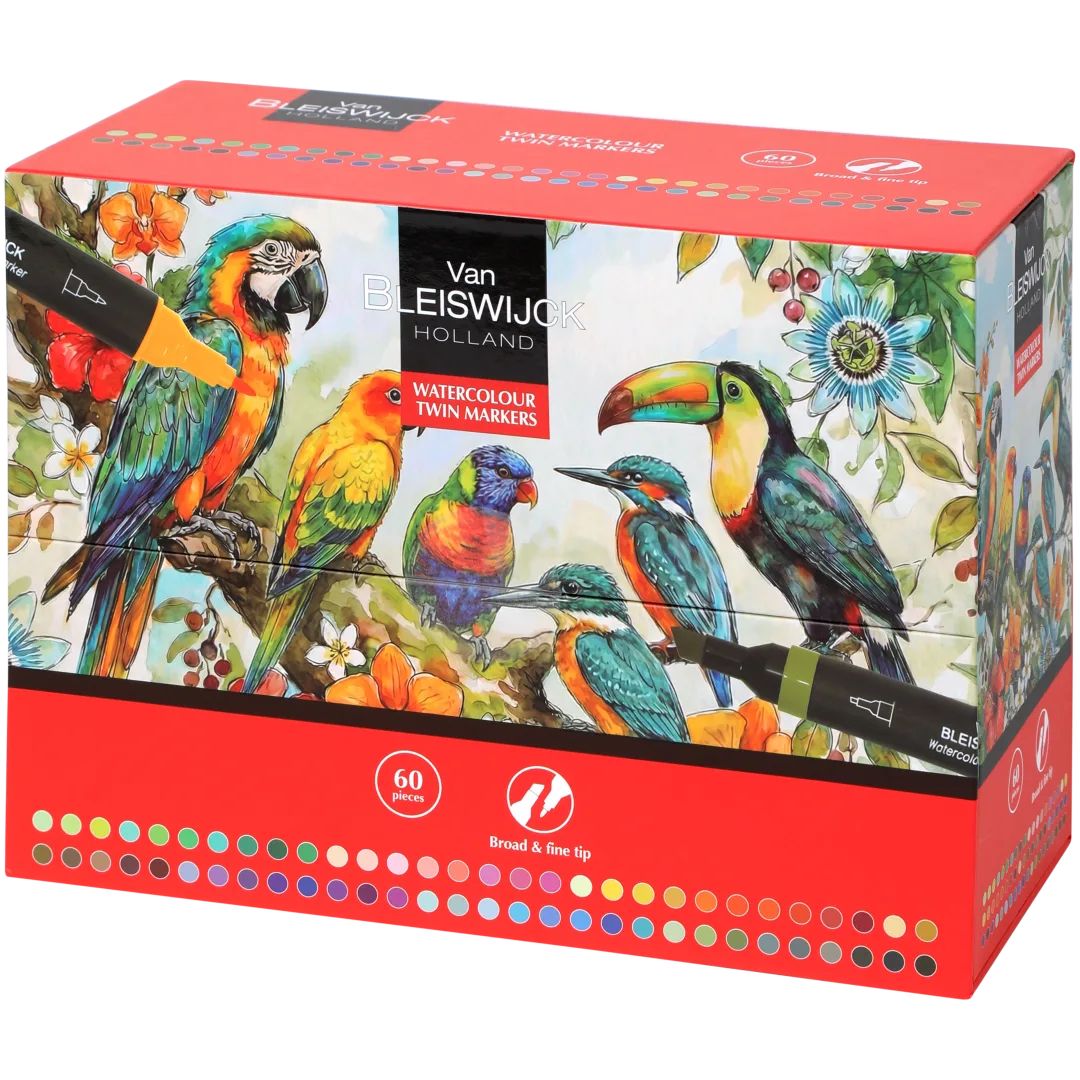 Marqueurs jumeaux aquarelle Van Bleiswijck