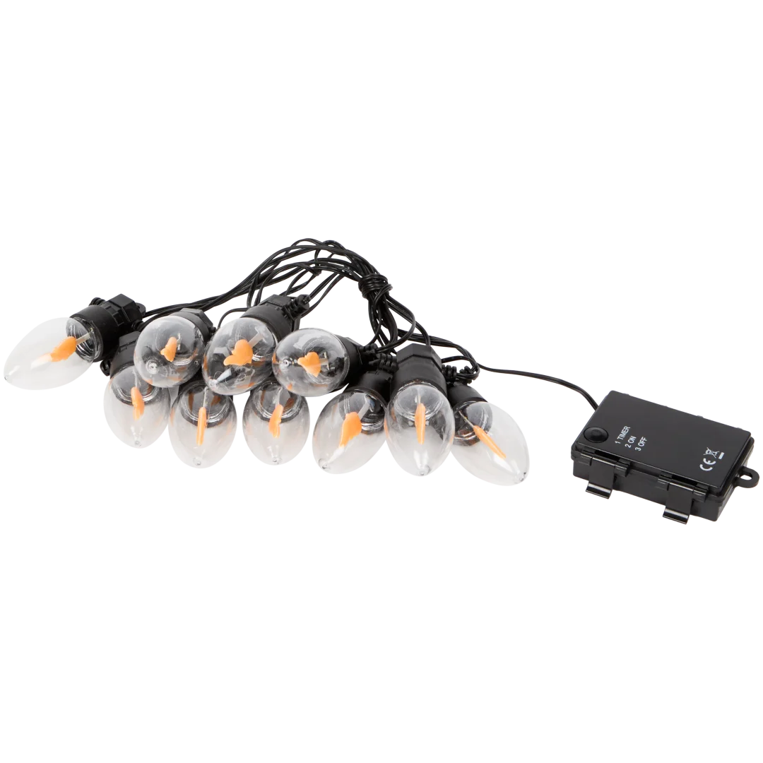 Lichtslinger met vlamvormige ledlampen