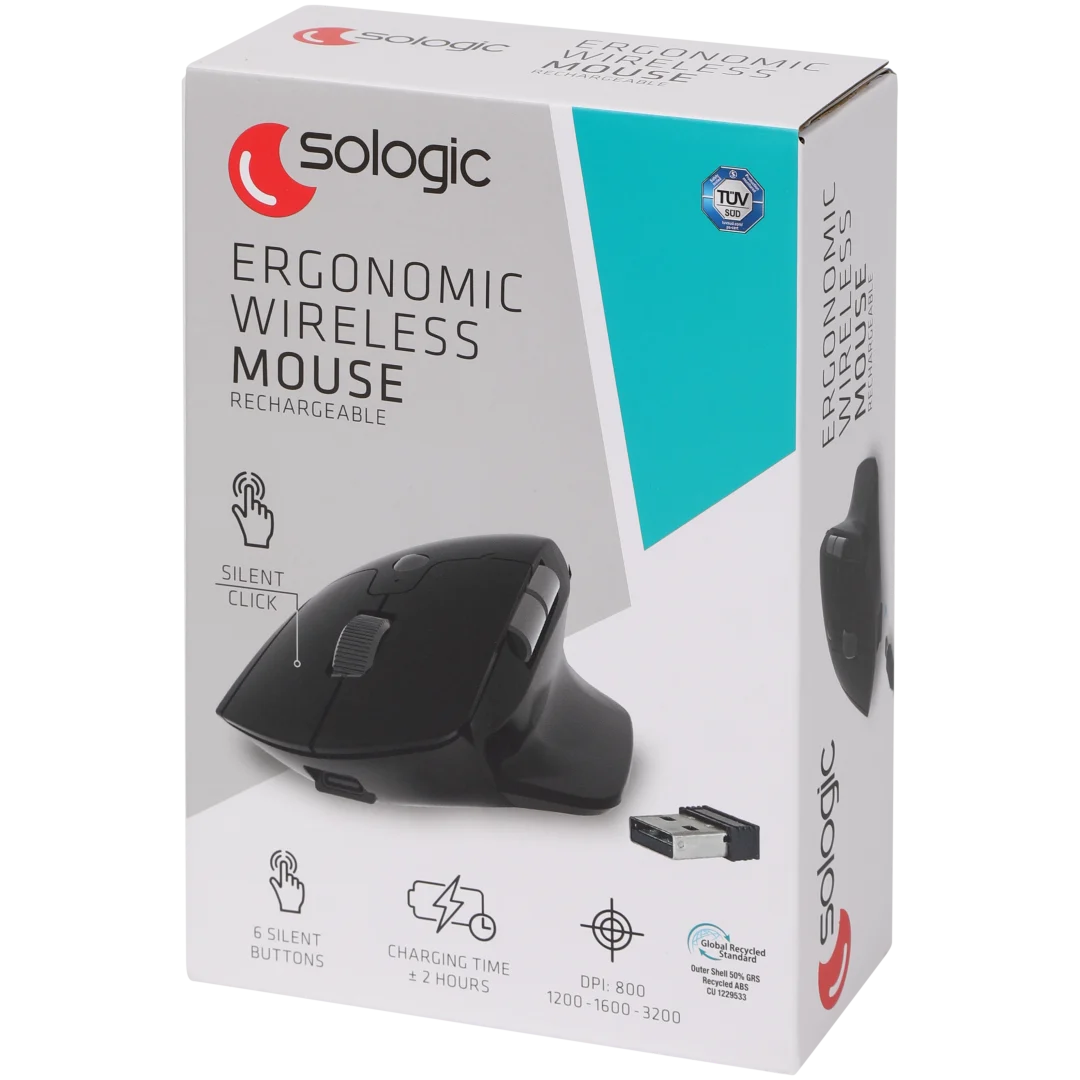 Sologic draadloze ergonomische muis 2