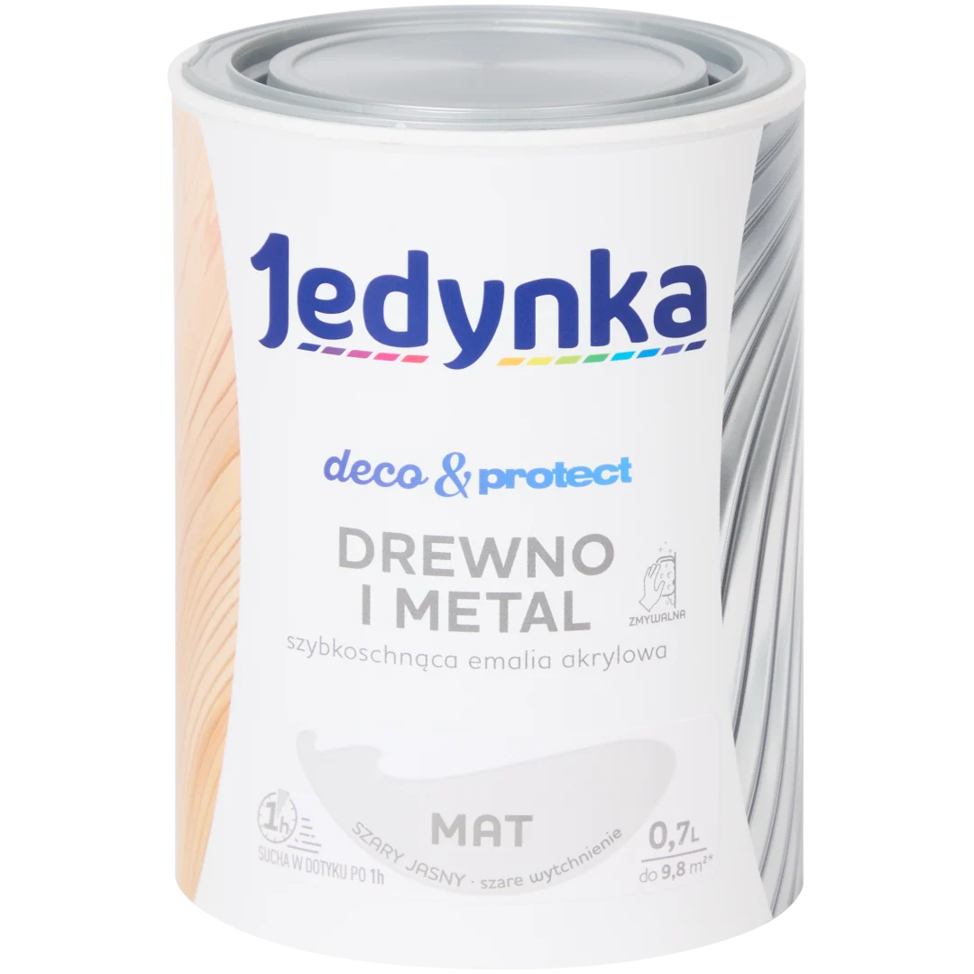Farba Jedynka Deco & Protect szary mat 1