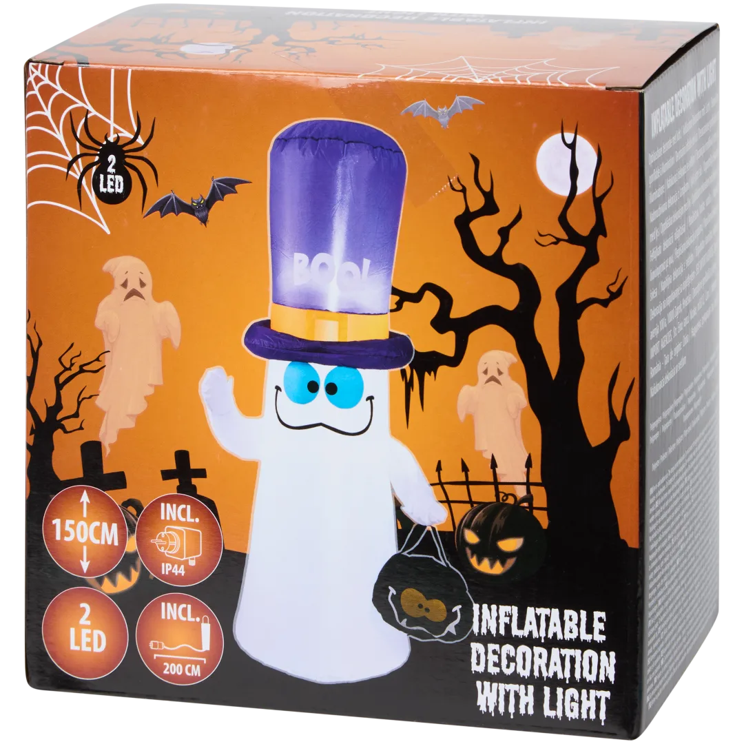 Figura insuflável de Halloween com LED
