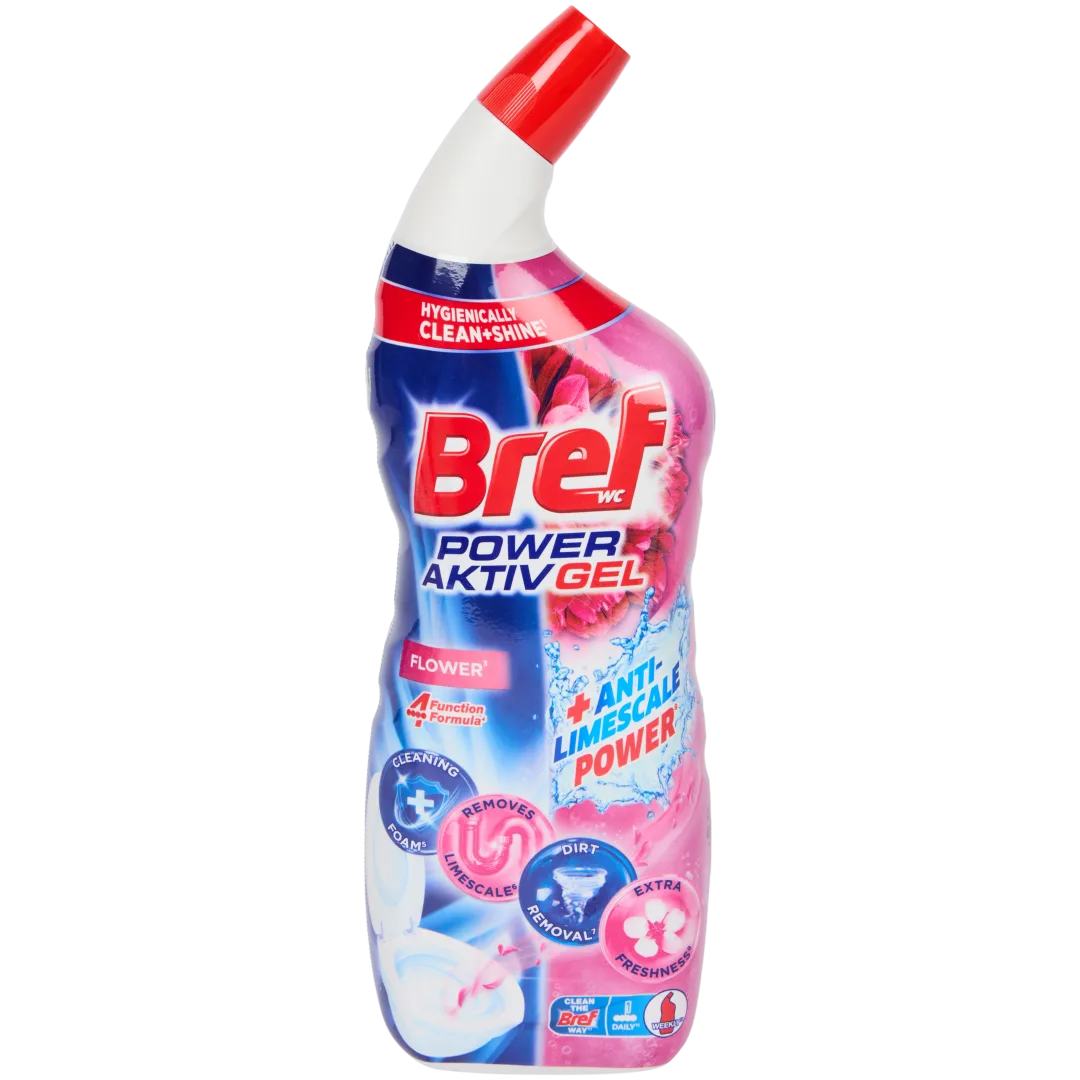 Bref Power Aktiv Gel toiletreiniger Flower