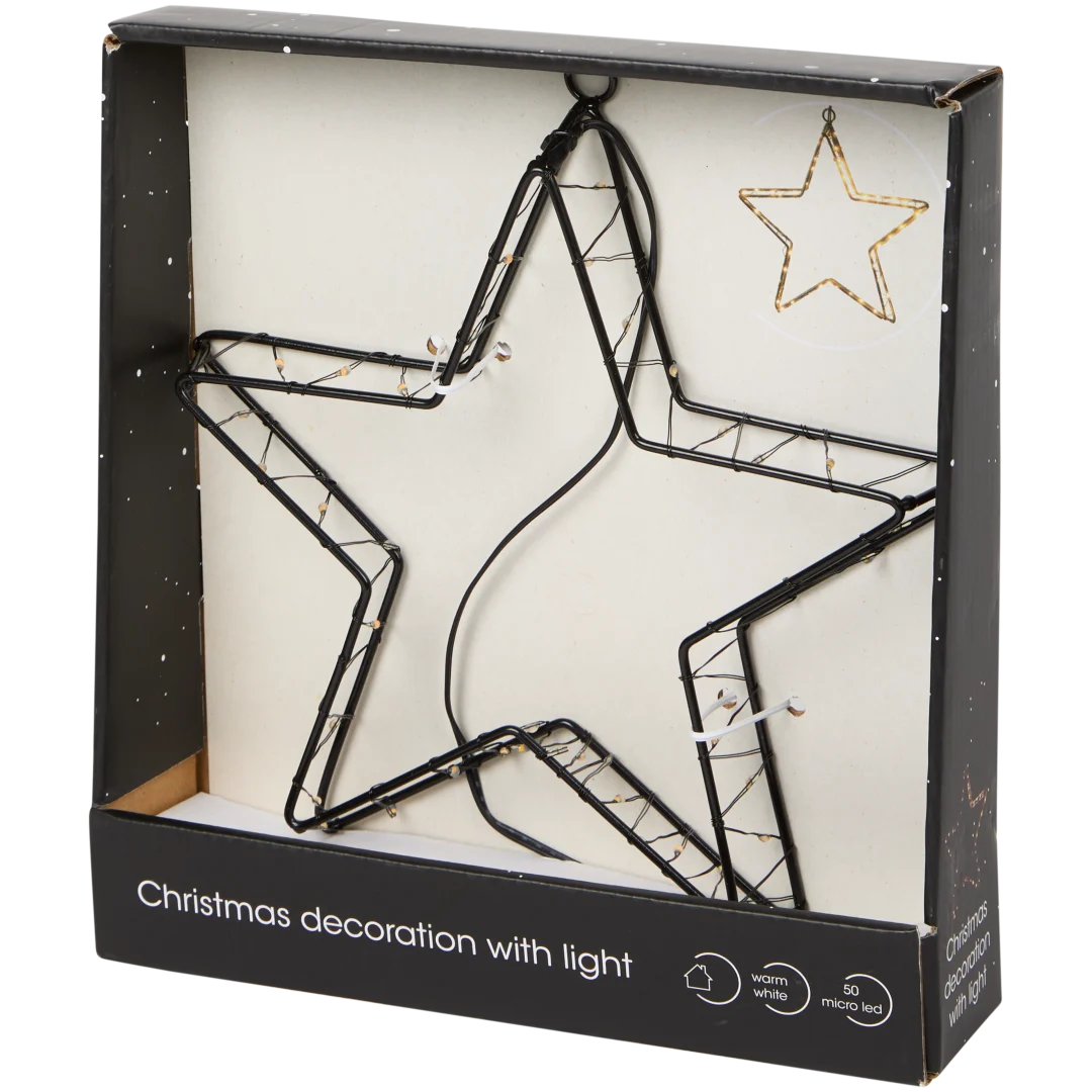 Figura de Natal com luzes LED