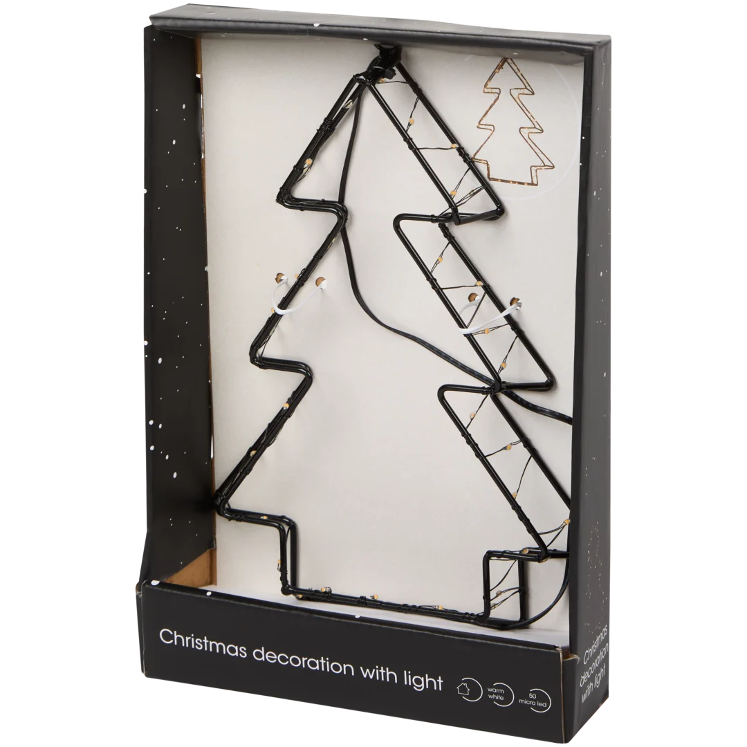 Figura de Natal com luzes LED