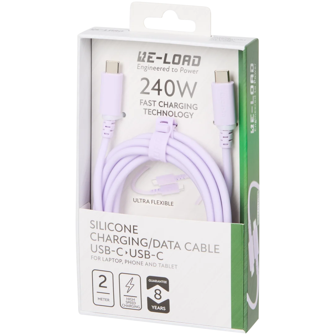 Cabo de dados de silicone Re-load USB-C