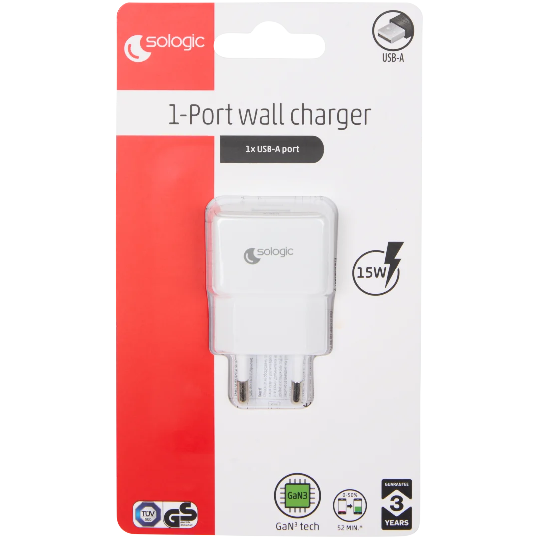 Sologic zidni punjač USB-A